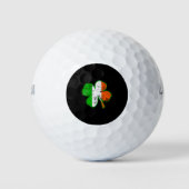 St Patricks Ierse vlag Shamrock in grunge stijl Golfballen (Voorkant)