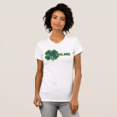 St. Patrick's "Ireland" Shamrock Grunge T-Shirt (Voorkant volledig)