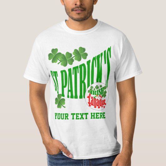 St Patrick's Irish Canadian T-shirt (Voorkant)