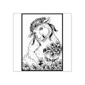 ST. PATRICK'S IRISH EWE EN SHAMROCKS RUBBER STEMP RUBBERSTEMPEL (Afrduk)