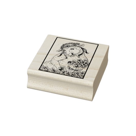 ST. PATRICK'S IRISH EWE EN SHAMROCKS RUBBER STEMP RUBBERSTEMPEL (Stempel)