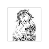 ST. PATRICK'S IRISH EWE EN SHAMROCKS RUBBER STEMP RUBBERSTEMPEL (Afrduk)
