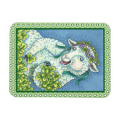 ST. PATRICK'S IRISH EWE & SHAMROCKS MAGNET MAGNEET (Horizontaal)