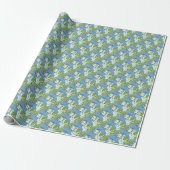 ST. PATRICK'S IRISH EWE & SHAMROCKS WRAPPING PAPER CADEAUPAPIER (Uitgerold)
