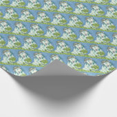ST. PATRICK'S IRISH EWE & SHAMROCKS WRAPPING PAPER CADEAUPAPIER (Hoek)