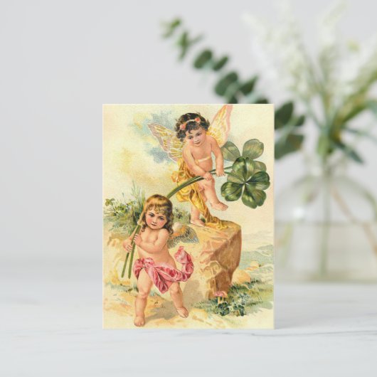 St. Patrick's Irish Faeries Briefkaart (Staand voorkant)