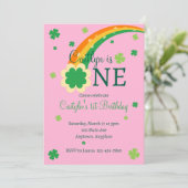 St. Patrick's Irish First 1st Birthday Kaart (Staand voorkant)