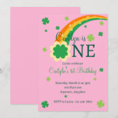 St. Patrick's Irish First 1st Birthday Kaart (Voorkant / Achterkant)