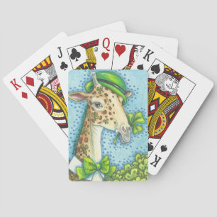 ST. PATRICK'S IRISH GIRAFFE PLAYCARDS Poker Pokerkaarten