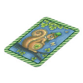 ST. PATRICK'S IRISH LEPRECHAUN SQUIRREL MAGNET MAGNEET (Linkerzijde)