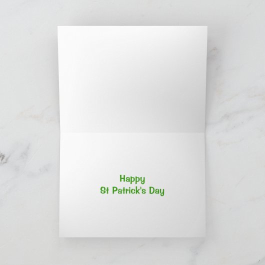 St Patrick's Irish Potato Personalized Kaart (Binnen)