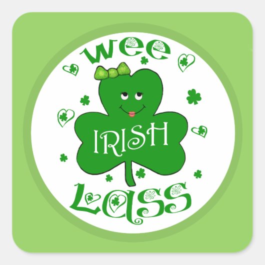 St. Patrick's Irish Shamrock Stickers (Voorkant)