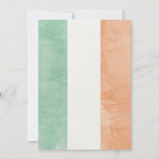 St Patricks Irish Shamrocks Shenanigans Waterverf Kaart (Achterkant)