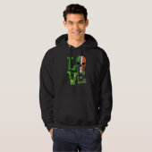 St. Patricks Irish Skull Love Buffalo Pset Hoodie (Voorkant volledig)