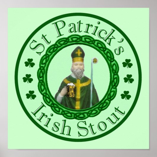 St. Patrick's Irish Stout Poster (Voorkant)
