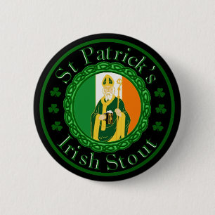 St. Patrick's Irish Stout Ronde Button 5,7 Cm