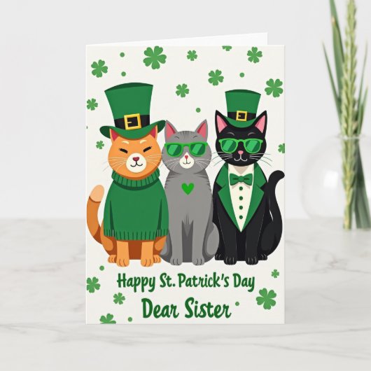 St Patricks Kaart voor Zus (Voorkant)
