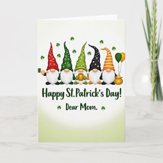 St Patricks Kabouters Vector Kunstkaart Kaart (Voorkant)