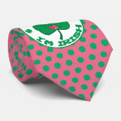 St. Patrick's Kiss Me I'm Irish Polka Dot Necktie Stropdas (Opgerold)