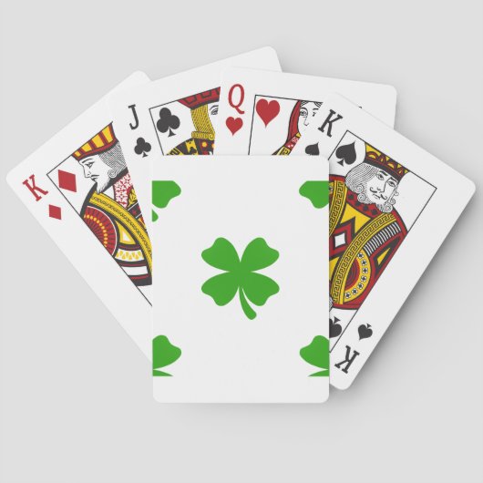 st patricks klaver emoji pokerkaarten (Achterkant)