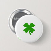 st patricks klaver emoji ronde button 5,7 cm (Voorkant /achterkant)