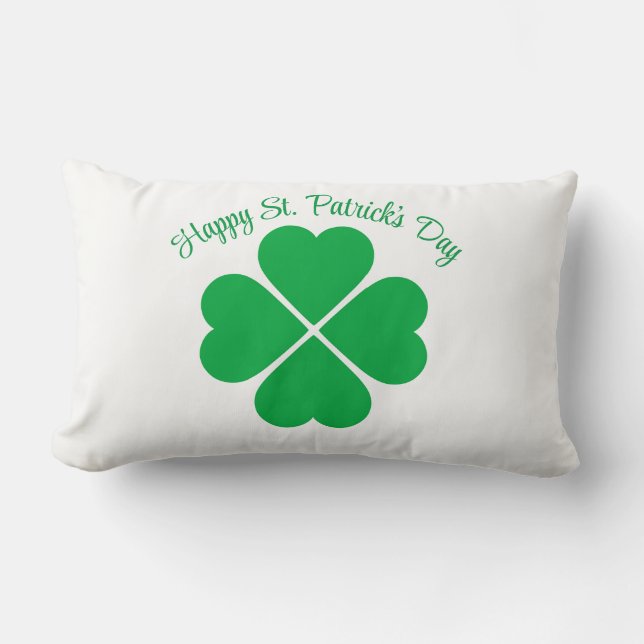 St. Patrick's Klaver Kussen (Voorkant)