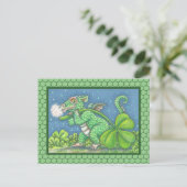 ST. PATRICK'S KLEINE IRISH DRAGON FANTASY BRIEFKAA BRIEFKAART (Staand voorkant)