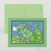 ST. PATRICK'S KLEINE IRISH DRAGON FANTASY BRIEFKAA BRIEFKAART (Voorkant / Achterkant)