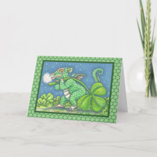 ST. PATRICK'S KLEINE IRISH DRAGON-WENSKAART KAART