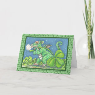 ST. PATRICK'S KLEINE IRISH DRAGON-WENSKAART KAART