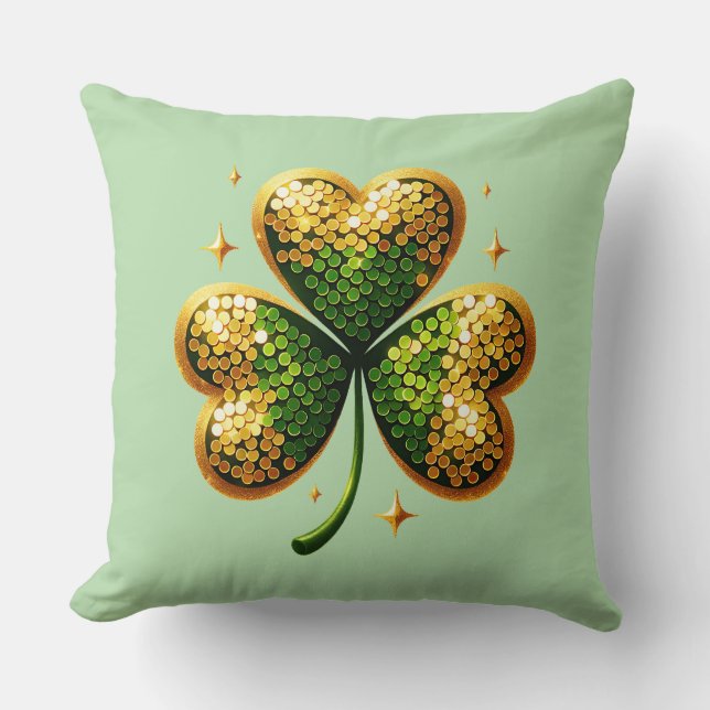 St. Patrick's Klover Kussen (Voorkant)