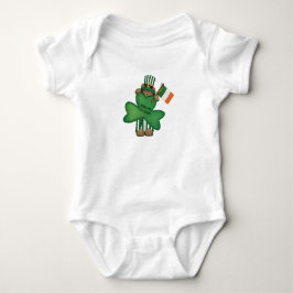St. Patrick's Kus Me Ierse Teddybeer Baby Romper