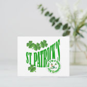 St Patrick's, kus me ik ben een leprechaun Briefkaart (Staand voorkant)