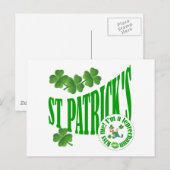 St Patrick's, kus me ik ben een leprechaun Briefkaart (Voorkant / Achterkant)