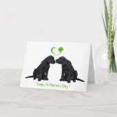 St. Patrick's Labrador - Black Lab Feestdagen Kaart (Voorkant)