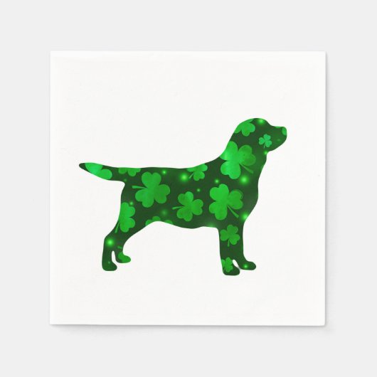 St.Patrick's Labrador - Black Lab Servet (Voorkant)