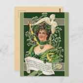  St Patrick's Lady van Ierland Briefkaart (Voorkant / Achterkant)