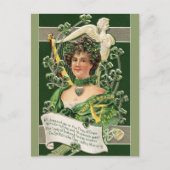  St Patrick's Lady van Ierland Briefkaart (Voorkant)