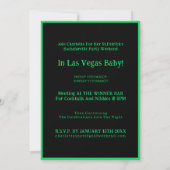 St Patrick's Las Vegas Bachelorette Party Zwart Kaart (Achterkant)