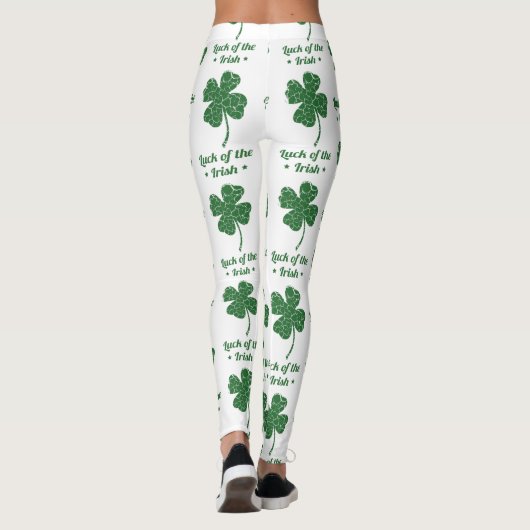 st patricks leggings van noodlijdende klaver (Achterkant)