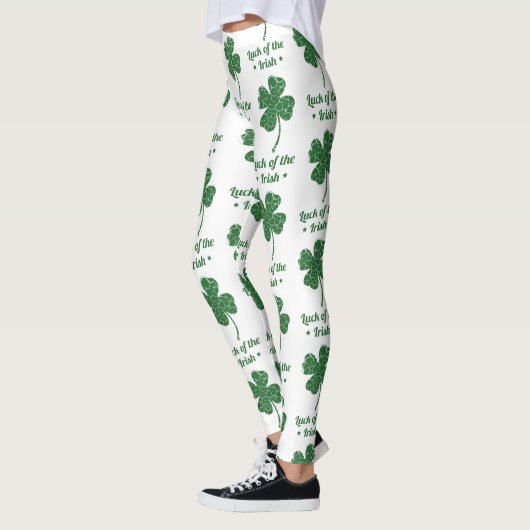 st patricks leggings van noodlijdende klaver (Links)
