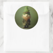 St. Patrick's Leprechaun #4 Ronde Sticker (Tas)