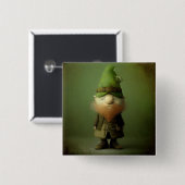St. Patrick's Leprechaun #4 Vierkante Button 5,1 Cm (Voorkant /achterkant)
