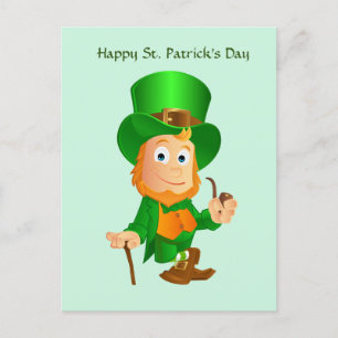 St. Patrick's Leprechaun Holiday Briefkaart