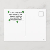 St. Patrick's Leprechaun Holiday Briefkaart (Achterkant)