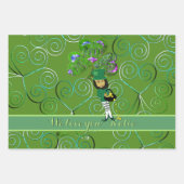 St. Patrick's Leprechaun Shamrocks inpakpapier Vel (Voorkant)