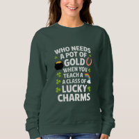 St Patrick's leraar Lucky Charm Clover Irish