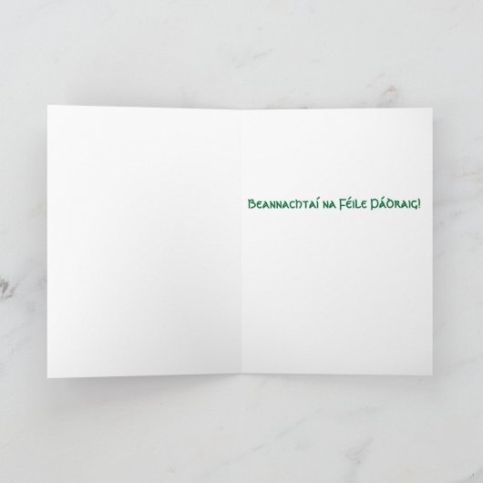 St. Patrick's Lorica Card Kaart (Binnen)