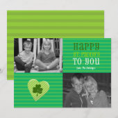 St. Patrick's Love Photo Card (Voorkant / Achterkant)
