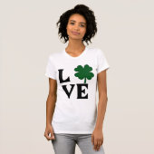 St. Patricks Love Shamrock Jersey T-shirt (Voorkant volledig)